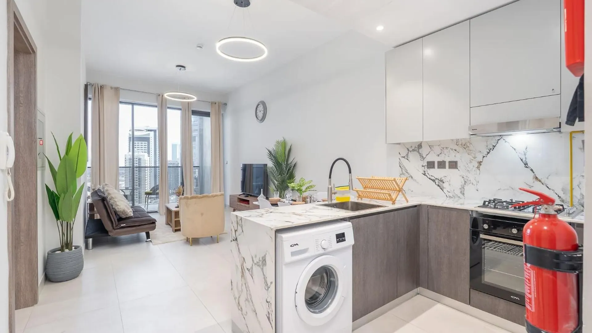 Stylish 1-Bedroom Retreat In Amal Tower Sports City Dubai 0*,